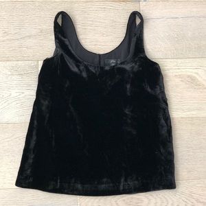 5for$40! J. Crew velvet sleeveless top NWT